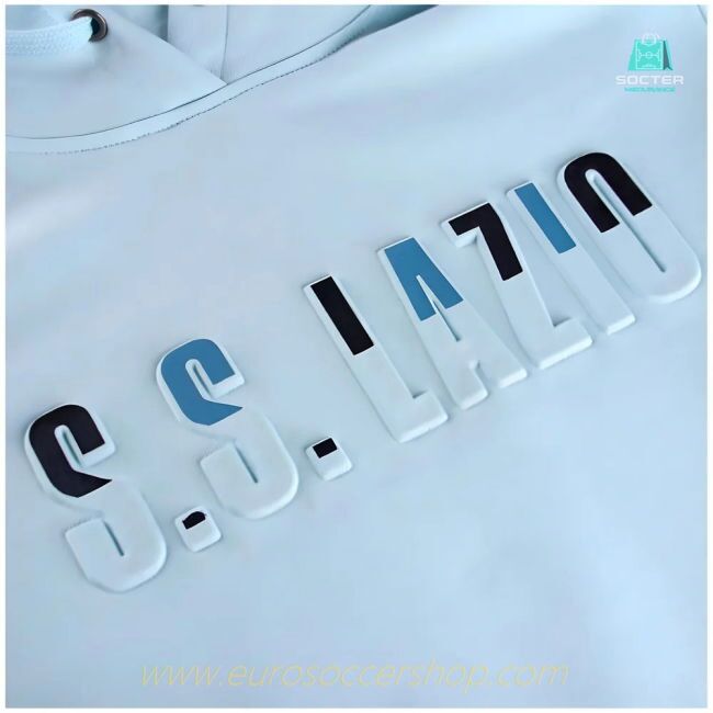 2024-2025 Lazio Over The Head Hoodie (Ice Blue)