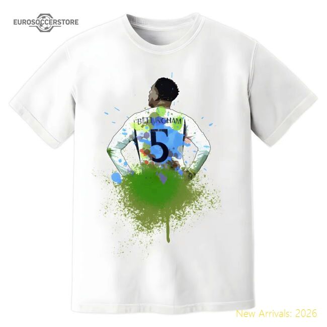 Outstanding Jude Bellingham Real Madrid Art T-shirt (white)