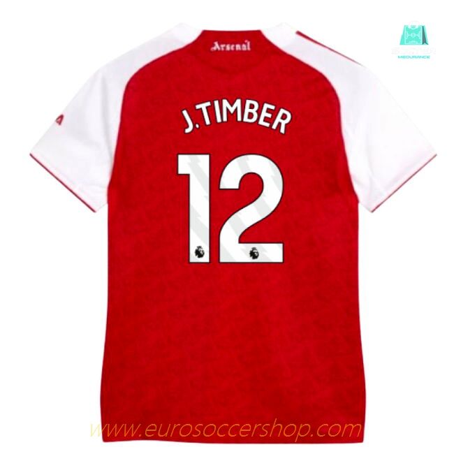 2025-2026 Arsenal Authentic Home Shirt (Womens) (J.Timber 12)