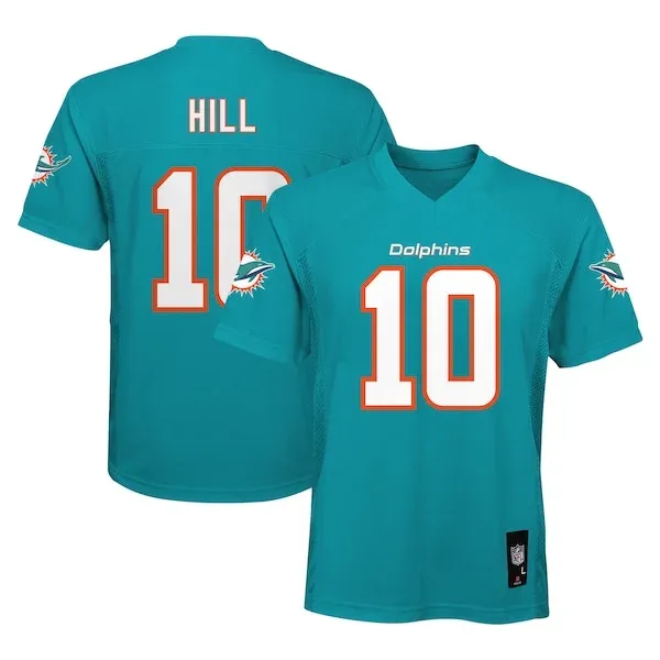 None Tyreek Hill Replica Jersey - Aqua | NFL Player Jersey | NFL Footb
