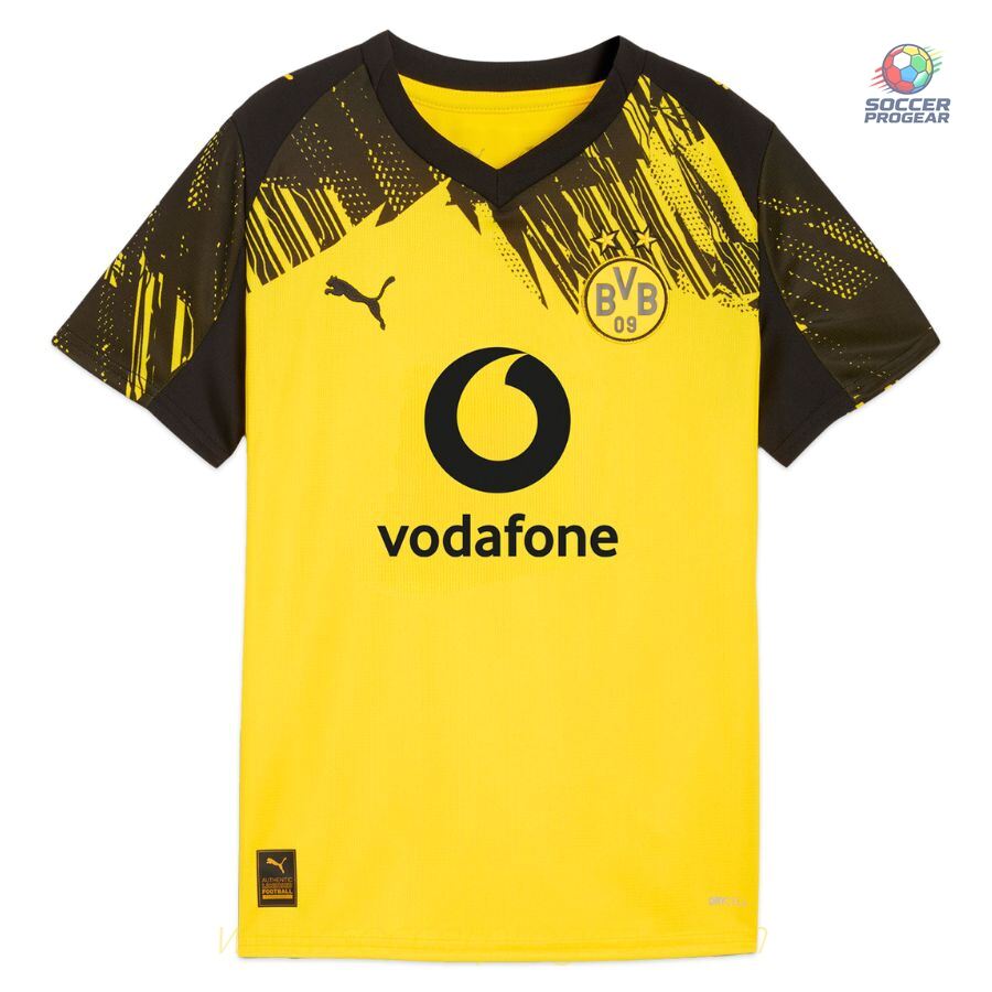 BVB Dortmund Home Youthren's Soccer Team Shirt 2025-2026 Season