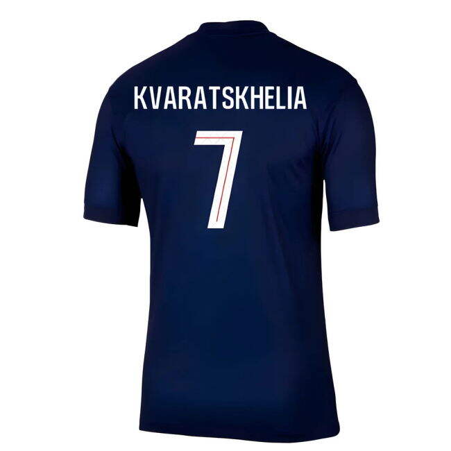 Fervent Psg Psg Paris Saint Germain Home Shirt Kvaratskhelia #7 Pr...