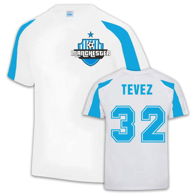 Manchester City 2025-21 Training Soccer Kit Carlos Tevez Printing L...