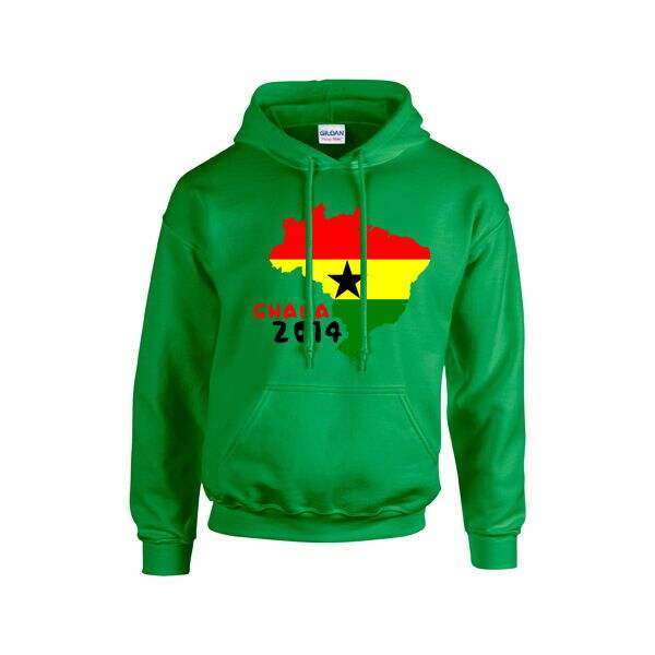 Collector'S-Item Ghana 2014 Country Flag Hoody (Green) Climate-Control