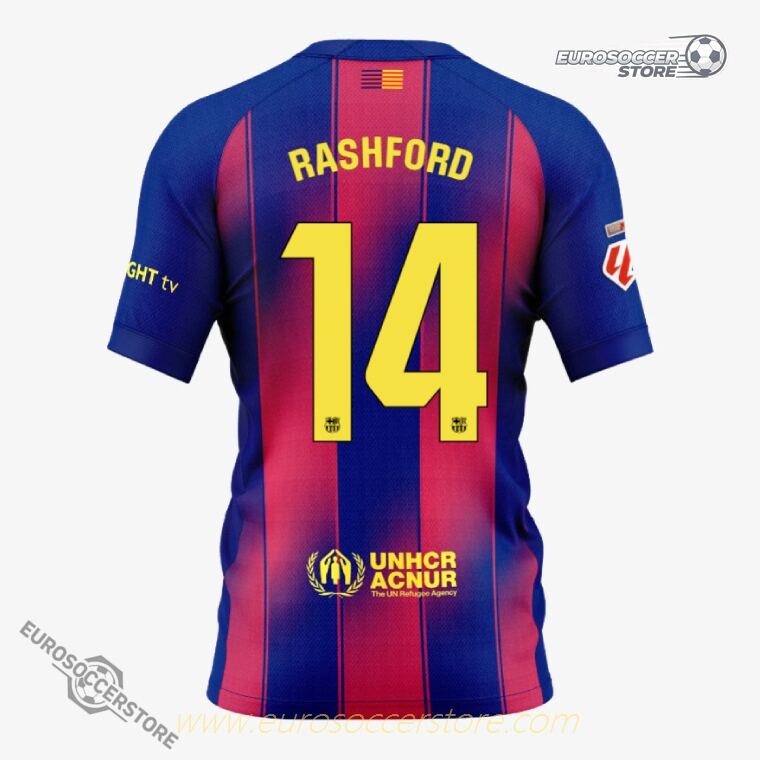 Barcelona and Ed Sheeran Collaborative El Clásico RASHFORD 14 Jersey 25-26 (Player Version)