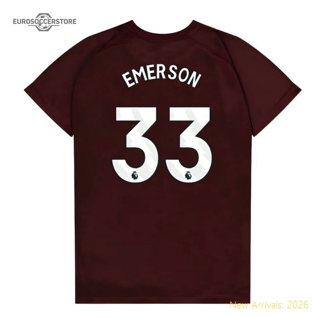 Official West Ham United Poly T-shirt (claret/blue) - Kids (emerson