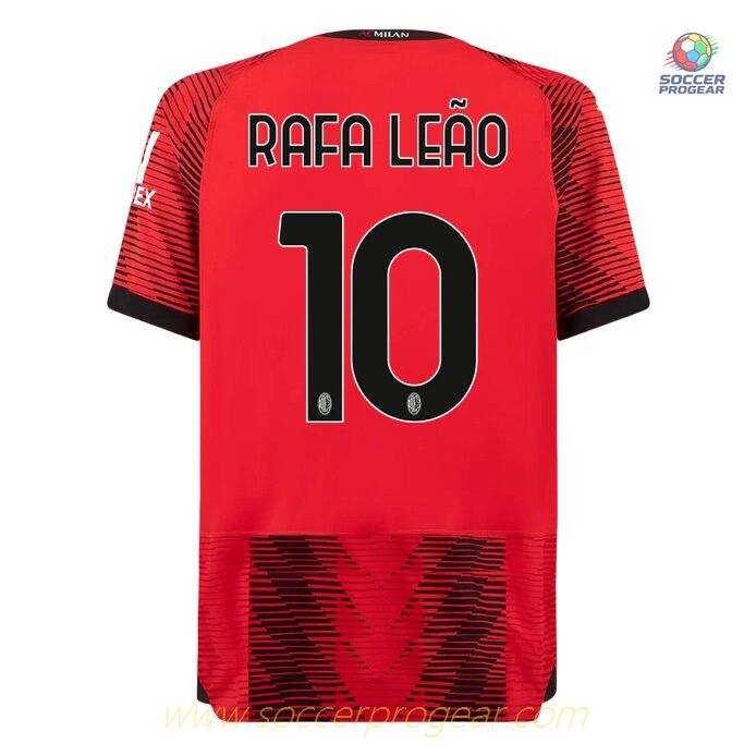 AC Milan Home Soccer Jersey 2023 2024 Rafa Leao