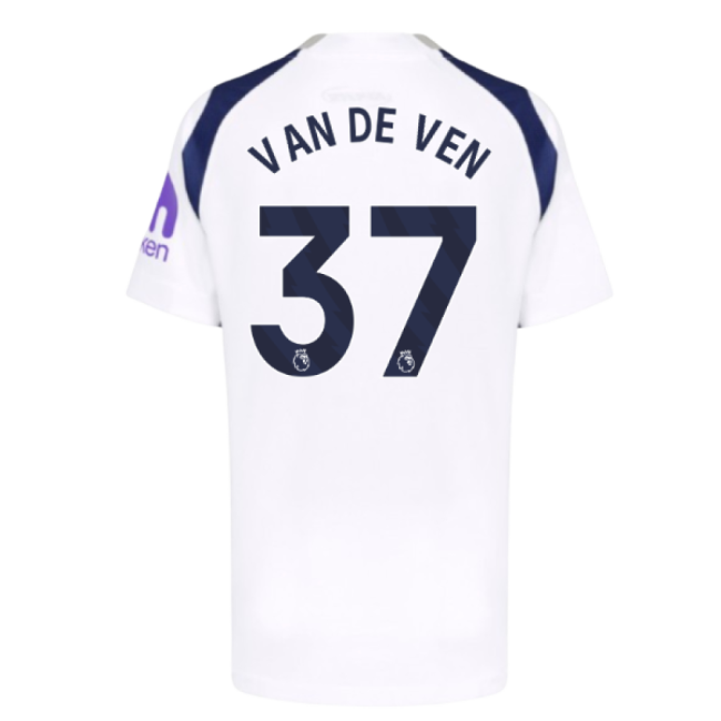 Authentic 2025-2026 Tottenham Hotspur Home Shirt (kids) (van De Ven
