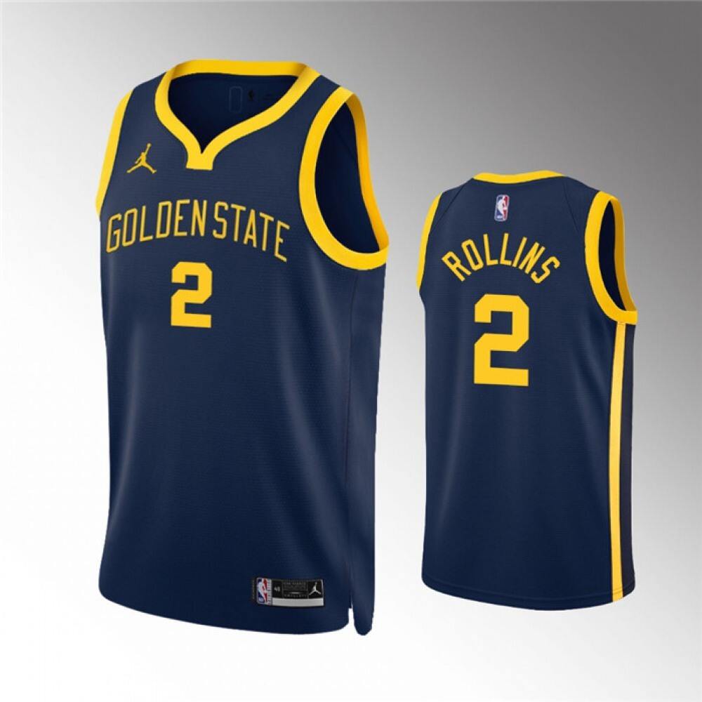 2 Golden State Warriors Jersey Navy - - Basketball Fan Gear
