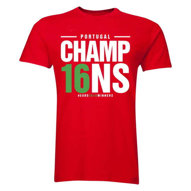 Portugal Euro Champions T-Shirt (Red) Worldcup Netherlands