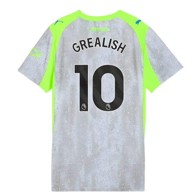 Genuine Man City 2025-2026 Man City Third Shirt (Womens) (Grealish 10)
