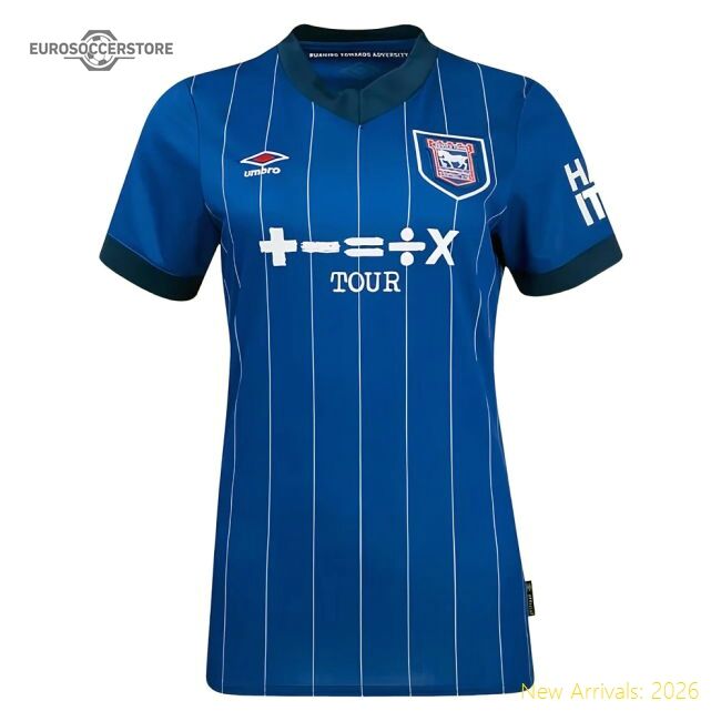 Official 2024-2025 Ipswich Town Home Shirt (womens) - Premium Quality