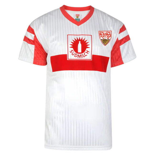Score Draw Vfb Stuttgart 1992 Retro Football Shirt