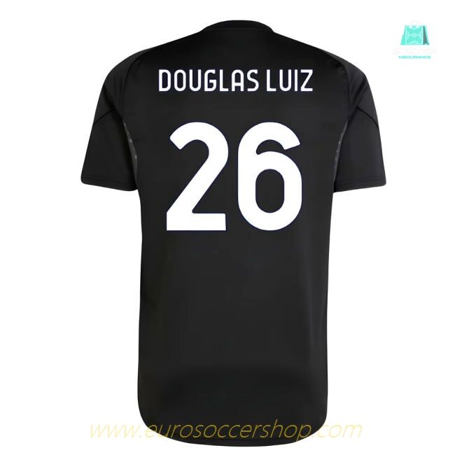 2025-2026 Juventus Training Shirt (Black) (Douglas Luiz 26)