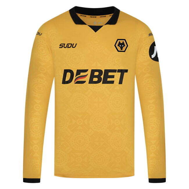 2025-2026 Wolves Long Sleeve Home Jersey (Andre 7)