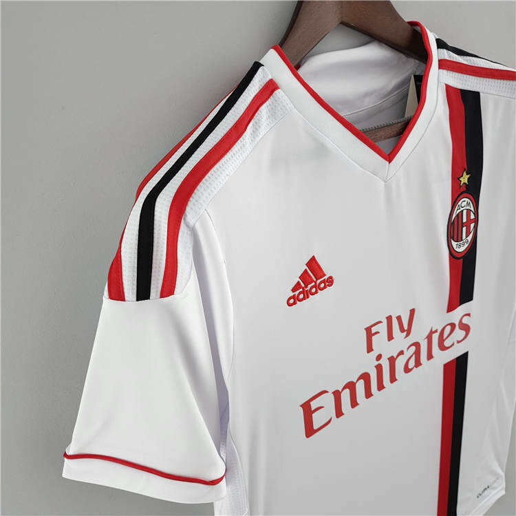 11-12 AC Milan White Retro Football Shirt Soccer Jersey - Official