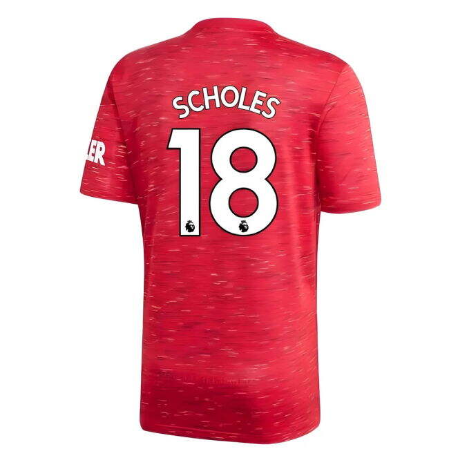 Loyal Football Man Utd Adidas Home Football Shirt Scholes #18 Elit...