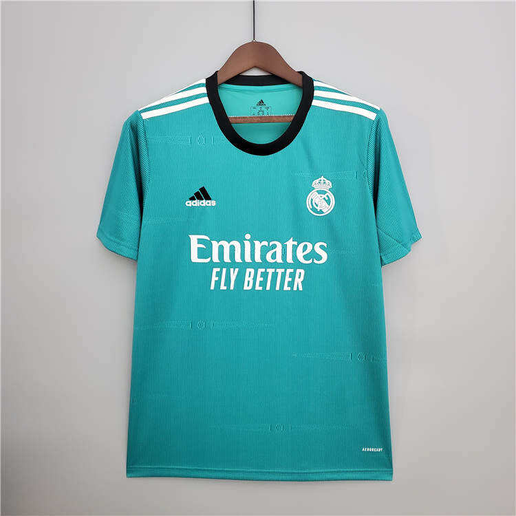 Real Madrid 21-22 Third Green Soccer Jersey Football Shirt - Official