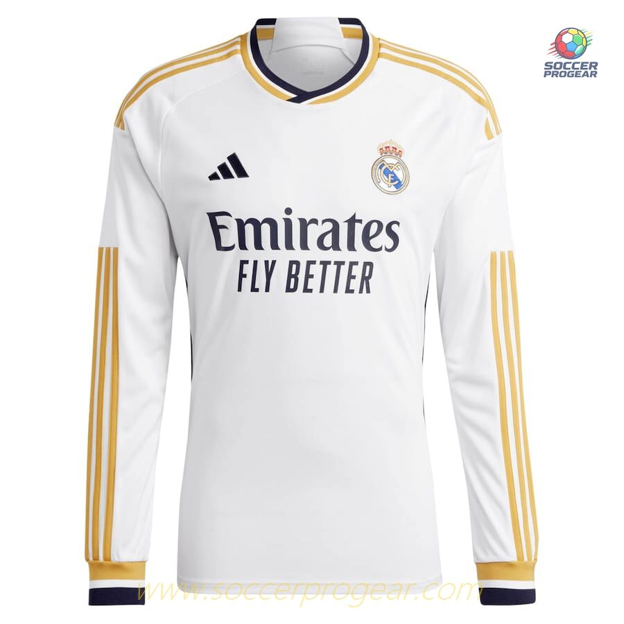 REAL MADRID Fan Edition HOME JERSEY 2023 2024 LONG SLEEVES