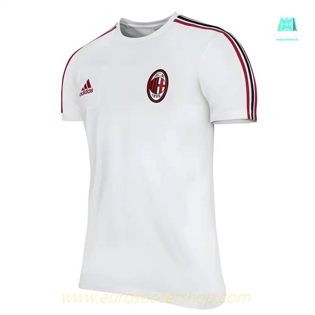 2017-2018 AC Milan Adidas Training Tee (White) - Kids