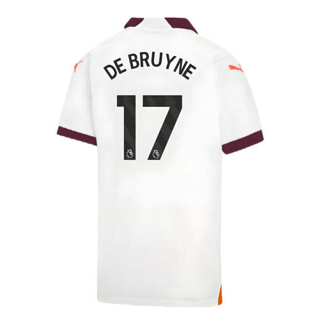 2023-2024 Man City Away Shirt (Kids) (DE BRUYNE 17)
