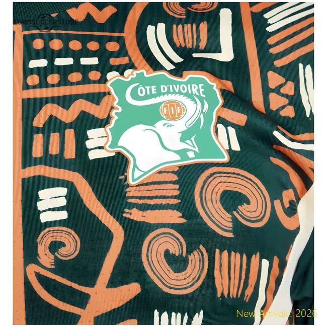 Authentic Ivory Coast 20242025 Regular Shirt Madults Retro