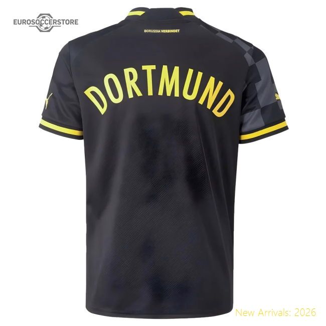 Supporter 2022-2023 Borussia Dortmund Away Shirt (Kids)