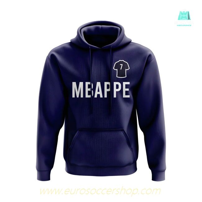 Kylian Mbappe PSG Number Hoody (Navy)