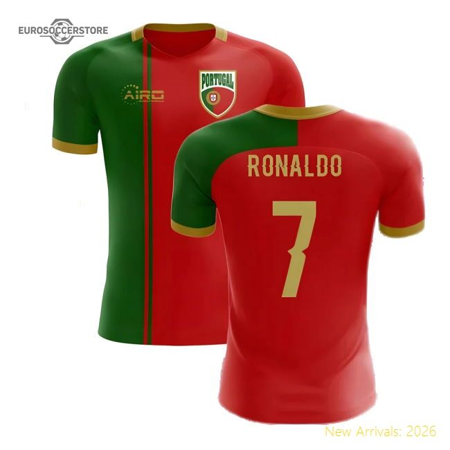 2025-2026 Portugal Flag Classic Home Concept Football Jersey (ronal...