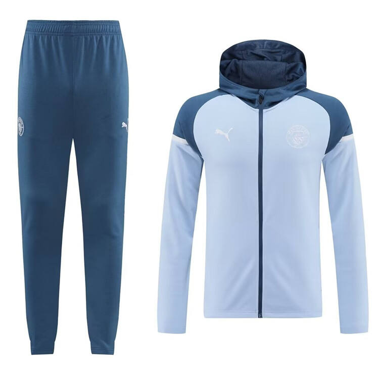 Manchester City 2425 Grey Jacket Hoodie - Official Replica 21910