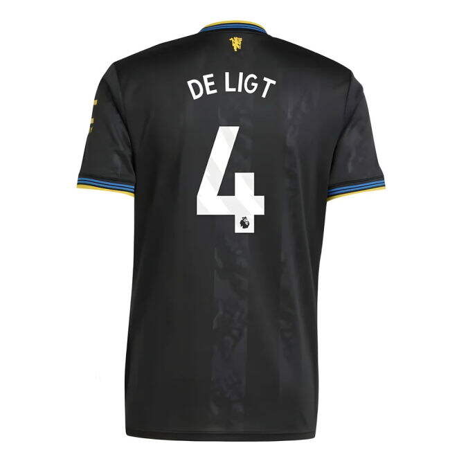 Manchester United 2025-20 Third Football Kit De Ligt Name & Number ...
