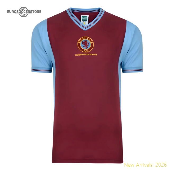 Authentic Score Draw Aston Villa 1982 Champions Of Europe Retro