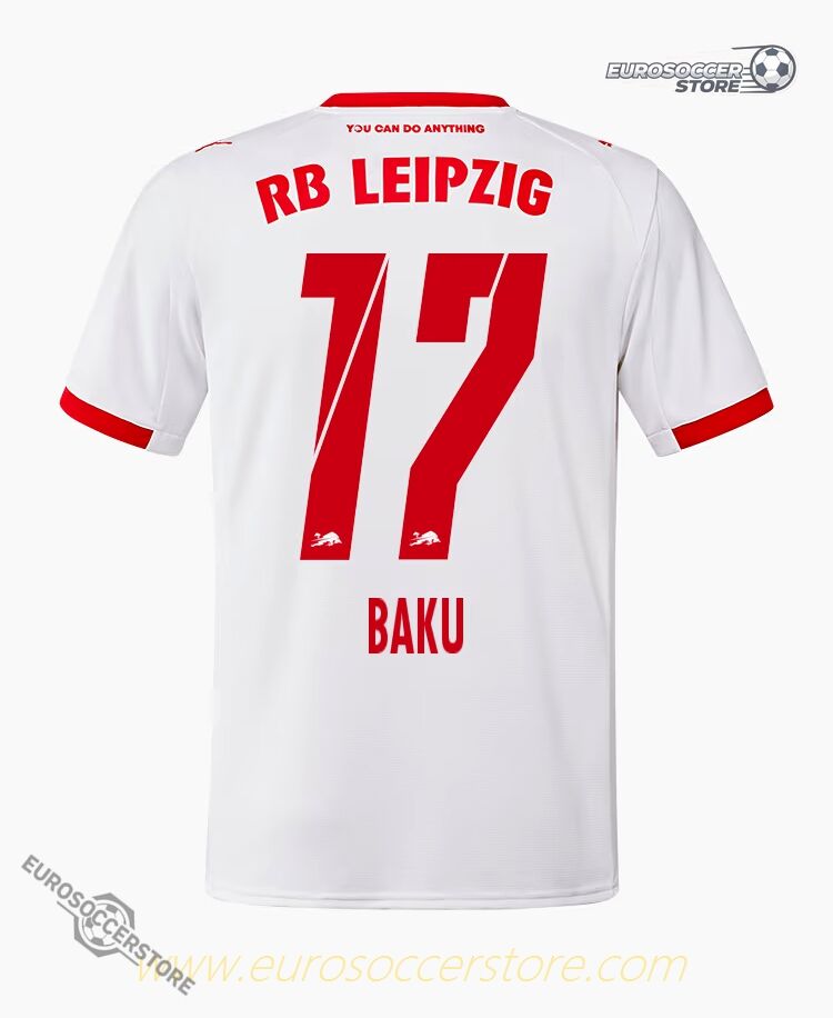 RB Leipzig's 25-26 Season Home BAKU 17 Football Jersey