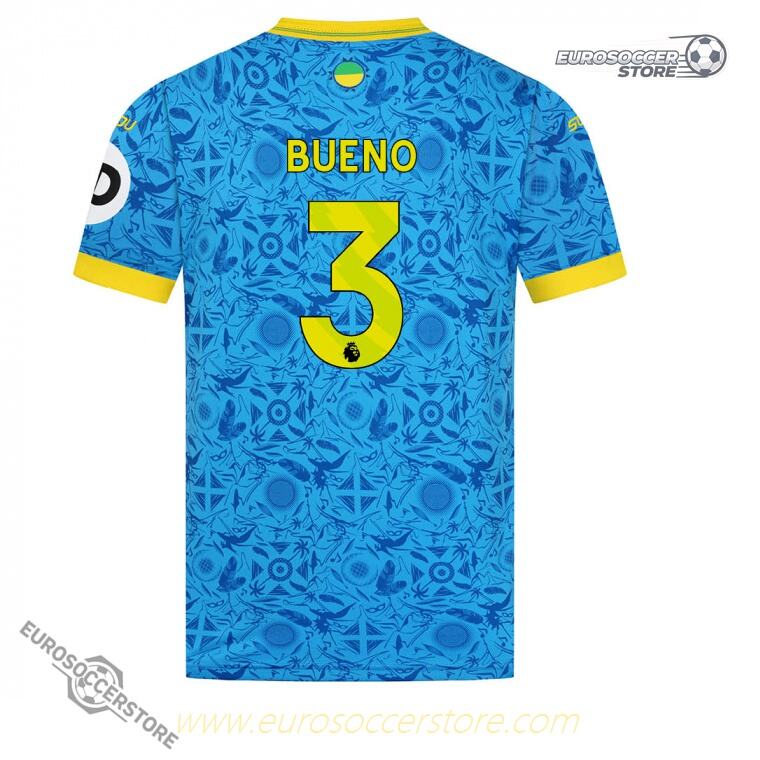 Wolverhampton Wanderers Third BUENO 3 Football Jersey for the 25-26 Season