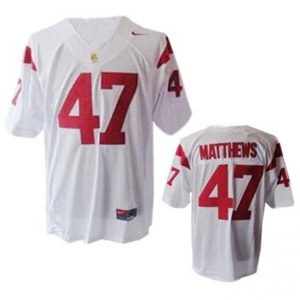 Youth USC Trojans #47 Clay Matthews Performance Jersey - Team