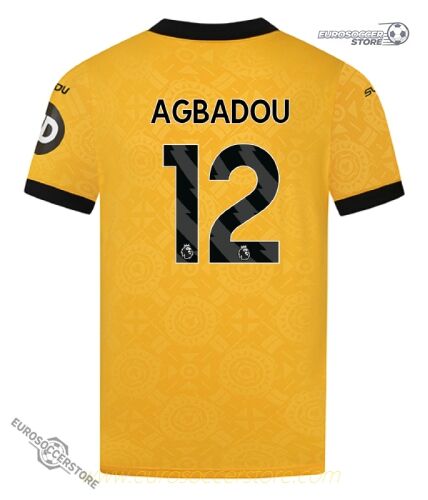 Wolverhampton Wanderers 25-26 Season Home AGBADOU 12 Football Jersey