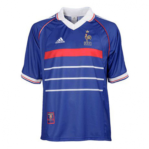 France Home 1998 Retro Soccer Jersey Shirt - Official Replica 15690