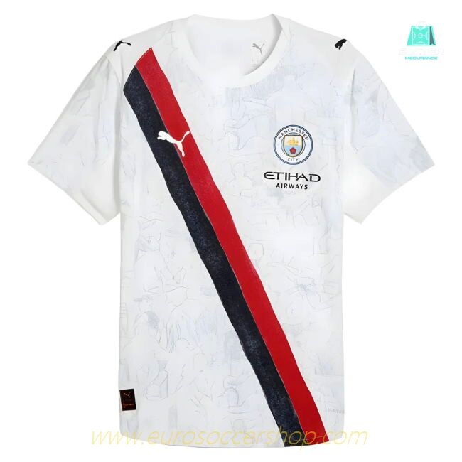 2025-2026 KIDSUPER x Manchester City CWC Authentic Shirt (White)