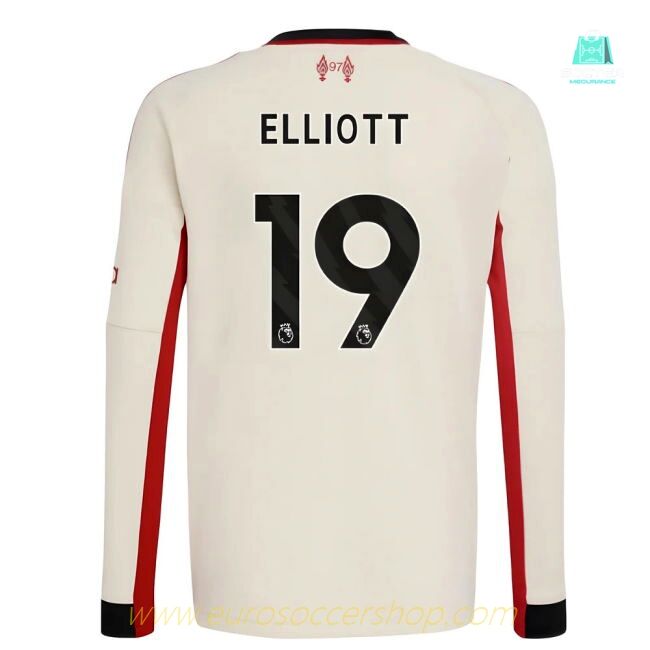 2025-2026 Liverpool Away Long Sleeve Shirt (Kids) (Elliott 19)