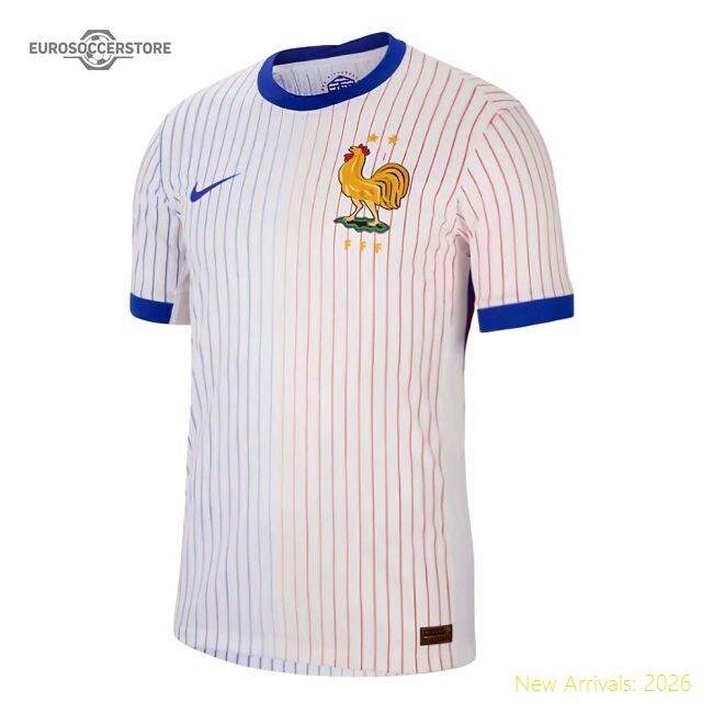 France 2024-2025 Away Shirt - Top Quick-dry Breathability