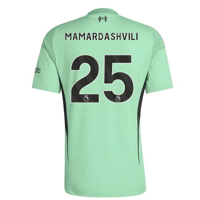 2025-20 Liverpool Home Jersey Mamardashvili #25 Edition L M S Kids