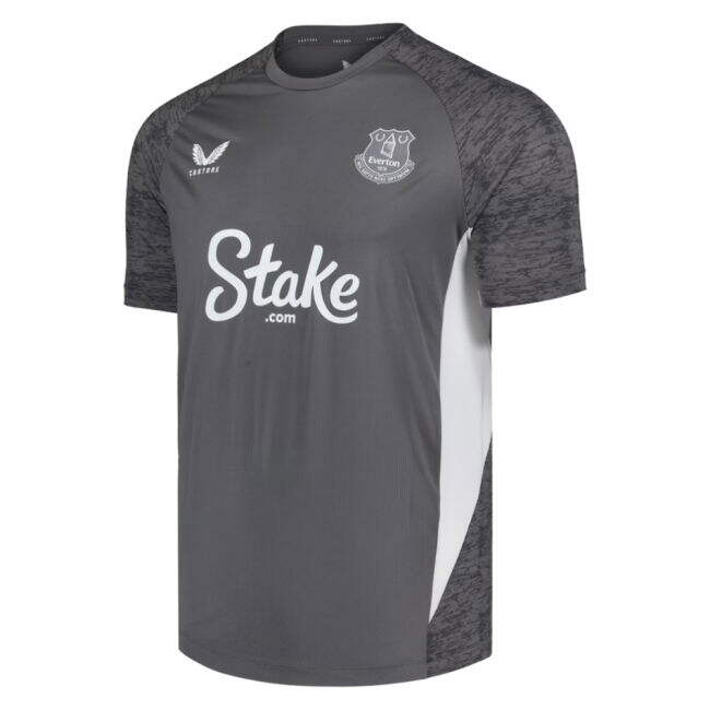 2025-2026 Everton Performance Short Sleeve T-Shirt (Grey)