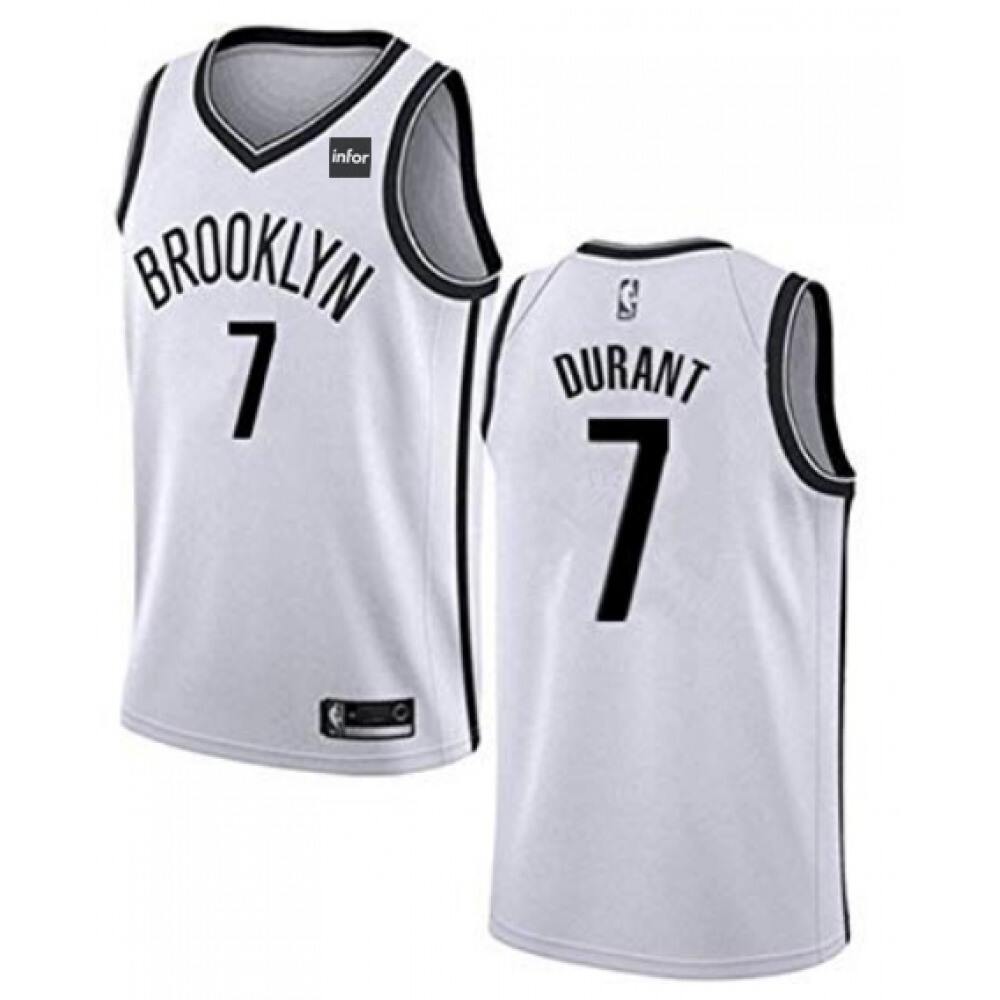 High-Quality Kevin Durant7 Brooklyn Nets Jersey White - - Basketball Fan Gear