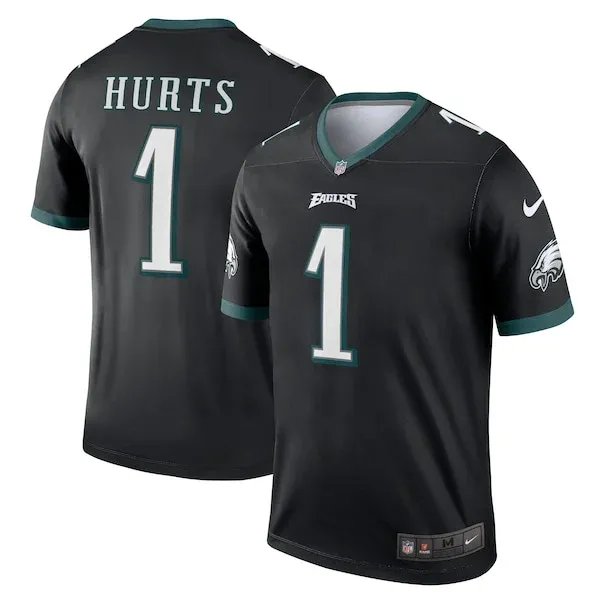 None Jalen Hurts  Jersey - Black | NFL Player Jersey | NFL Football