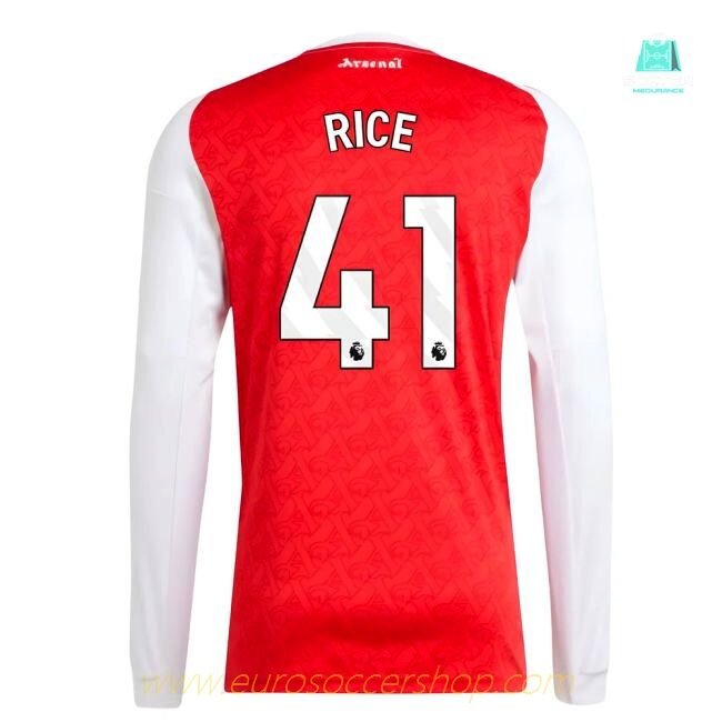 2025-2026 Arsenal Long Sleeve Home Shirt (Rice 41)