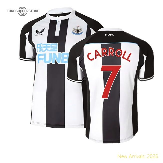 Authentic 2021-2022 Newcastle United Home Shirt (carroll 7) - Premium