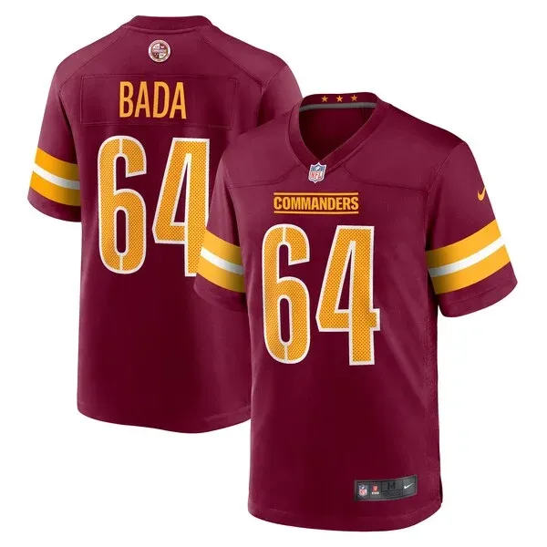 None David Bada Game Jersey - Burgundy | NFL Player Jersey | NFL Footb