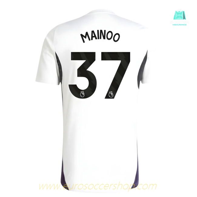 2025-2026 Man Utd Training Jersey (White) (Mainoo 37)