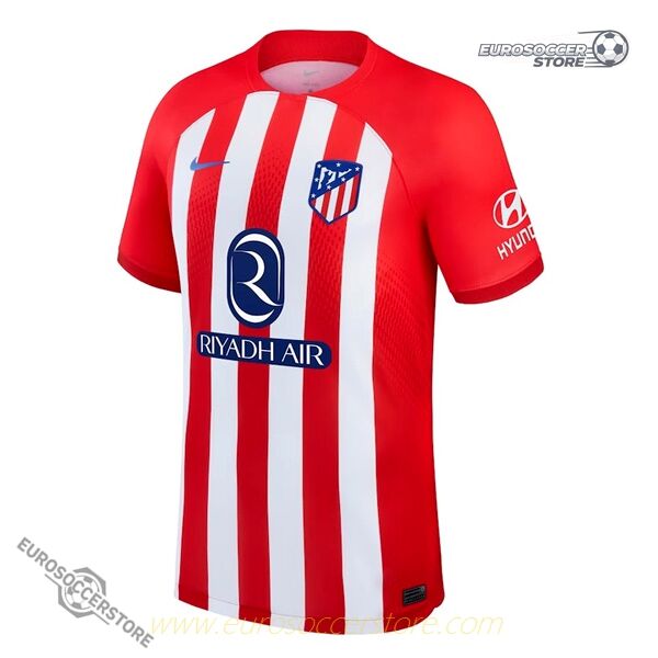 Atlético Madrid's MORATA 19 Home Jersey for the 23-24 season.