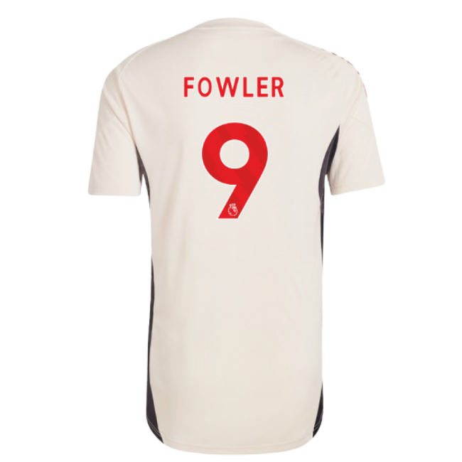 2025-2026 Liverpool Training Jersey (White) - Kids (Fowler 9) (Matc...